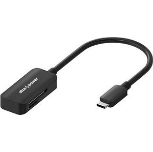 AlzaPower USB-C 3.0 Memory Card Reader čierna