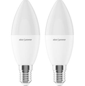 AlzaPower LED 8 – 55 W, E14, 2 700 K, súprava 2 ks