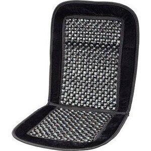 COMPASS Poťah sedadla guľôčkový s lemom čierny 93 × 40 cm