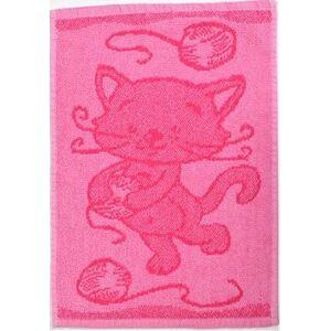 Profod detský uterák Bebé mačička ružový 30 × 50 cm