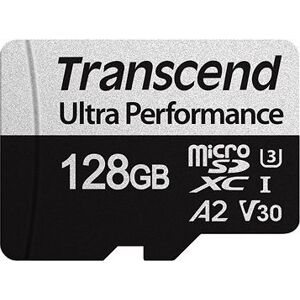 Transcend microSDXC 128 GB 340S + SD adaptér