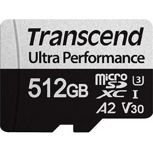Transcend microSDXC 512 GB 340S + SD adaptér