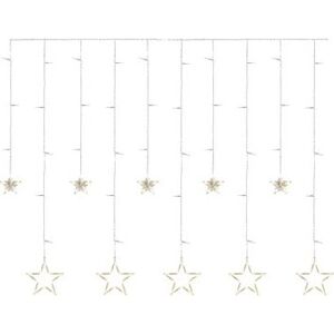 EMOS LED vianočný záves – hviezdy, 185 × 105 cm, vnútorná, teplá biela
