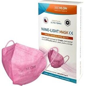 NANO M.ON – NANO LIGHT MASK, nano rúško v tvare respirátora (10 ks) ružové