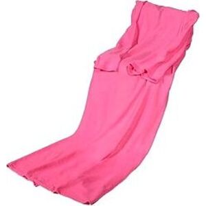 Verk Flísová deka s rukávmi Snuggie ružová 190 × 140 cm