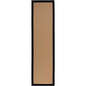 Flair Rugs Behúň Herringbone Border Kira Black 60 × 230 cm