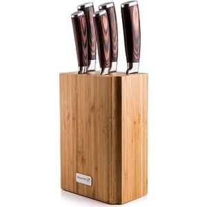 Súprava nožov G21 Gourmet Nature 5 ks + bambusový blok