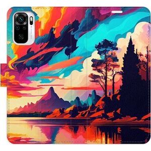 iSaprio flip pouzdro Colorful Mountains 02 pro Xiaomi Redmi Note 10 / Note 10S