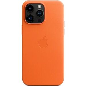 Apple iPhone 14 Pro Max  Kožený kryt s MagSafe oranžový