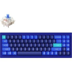 Keychron QMK Q7 70 % Gateron G Pro Hot-Swappable Blue Switch Mechanical, Blue – US