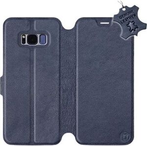 Flip pouzdro na mobil Samsung Galaxy S8 - Modré - kožené - Blue Leather