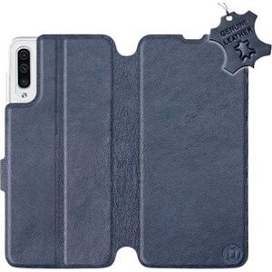 Flip pouzdro na mobil Samsung Galaxy A50 - Modré - kožené - Blue Leather