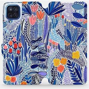 Flip pouzdro na mobil Samsung Galaxy M12 - MP03P Modrá květena