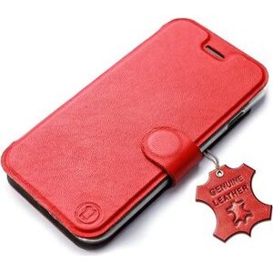 Mobiwear kožené flip puzdro na Samsung Galaxy A53 5G – Červené