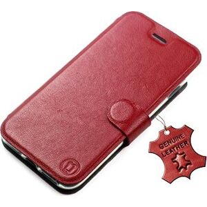 Mobiwear kožené flip pre Samsung Galaxy A23/A23 5G – Tmavo červené