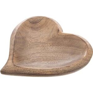 ORION Tácka srdce 20 × 20 cm, drevo MANGO