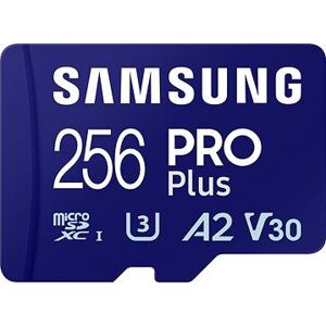 Samsung MicroSDXC 256 GB PRO Plus + SD adaptér (2023)