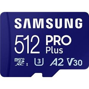 Samsung MicroSDXC 512 GB PRO Plus + SD adaptér (2023)