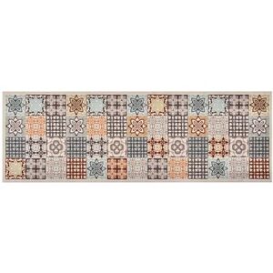 Kuchynský koberec prateľný farebná mozaika 45 × 150 cm
