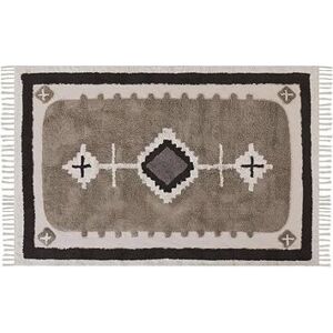 Bavlnený koberec 140 × 200 cm béžový GEYVE, 305337