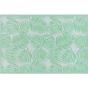 Obojstranný vonkajší koberec s motívom palmových listov v olivovo zelenej farbe 120 × 180 cm KOTA, 120741