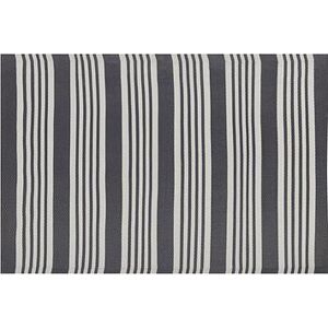Vonkajší koberec 120 × 180 cm čierny a svetlo sivý DELHI, 202338
