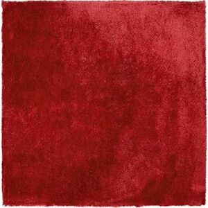 Koberec shaggy 200 × 200 cm červený EVREN, 186377