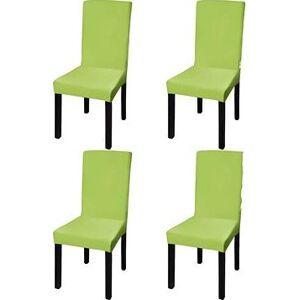 Shumee Hladké strečové na stoličky 4 ks zelené