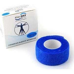 Kine-MAX Cohesive Elastic Bandage 2,5 cm × 4,5 m, modré
