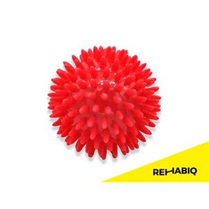 Rehabiq Masážna lopta ježko červený, 8 cm