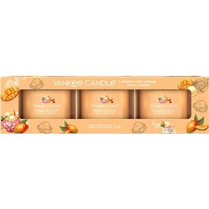 YANKEE CANDLE Mango Ice Cream súprava Sampler 3× 37 g