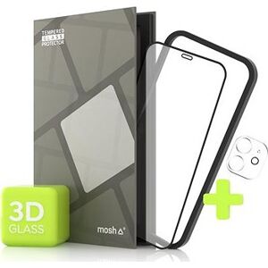 Tempered Glass Protector na iPhone 12, 3D + sklo na kameru + instalačný rámček (Case Friendly)