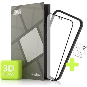 Tempered Glass Protector na iPhone 12 Pro Max, 3D + sklo na kameru + instalačný rámček