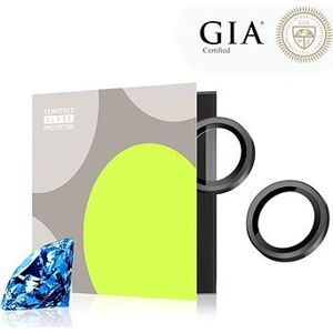Tempered Glass Protector zafírové pre iPhone 15/15 Plus, 0.3 karátové, čierna