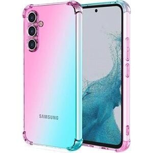 TopQ Kryt Samsung A54 5G Shock dúhový mentolovo-ružový 93221