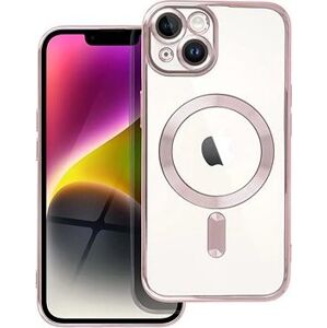 TopQ Kryt Electro iPhone 14 MagSafe s ružovým rámikom 115616
