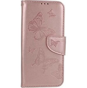 TopQ Pouzdro Samsung A34 knížkové Butterfly růžové světlé 111946