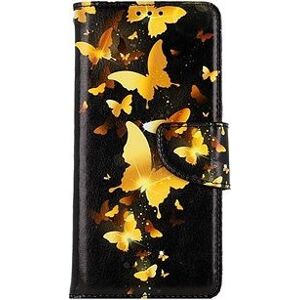 TopQ Pouzdro Samsung A54 5G knížkové Luxusní motýlci 112681