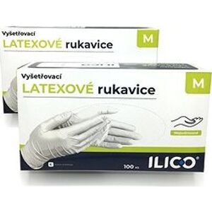 ILICO latexové rukavice M, 100 ks