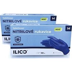 ILICO antimikrobiálne nitrilové rukavice XS, 100 ks