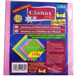 CLANAX viskózna utierka 125 g, 35 × 38 cm, 4 ks