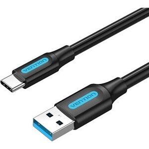 Vention USB 3.0 to USB-C Cable 0.25M Black PVC Type