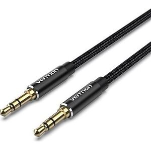 Vention Cotton Braided 3.5 mm Male to Male Audio Cable 2 m Black Aluminum Alloy Type