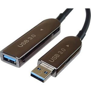 PremiumCord USB3.2 + 2.0 predlžovací optický AOC kábel A / Male – A / Female 15 m