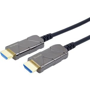 PremiumCord Ultra High Speed HDMI 2.1 optický fiber kábel 8K @ 60 Hz, 4K @ 120 Hz, 30 m pozlátenie